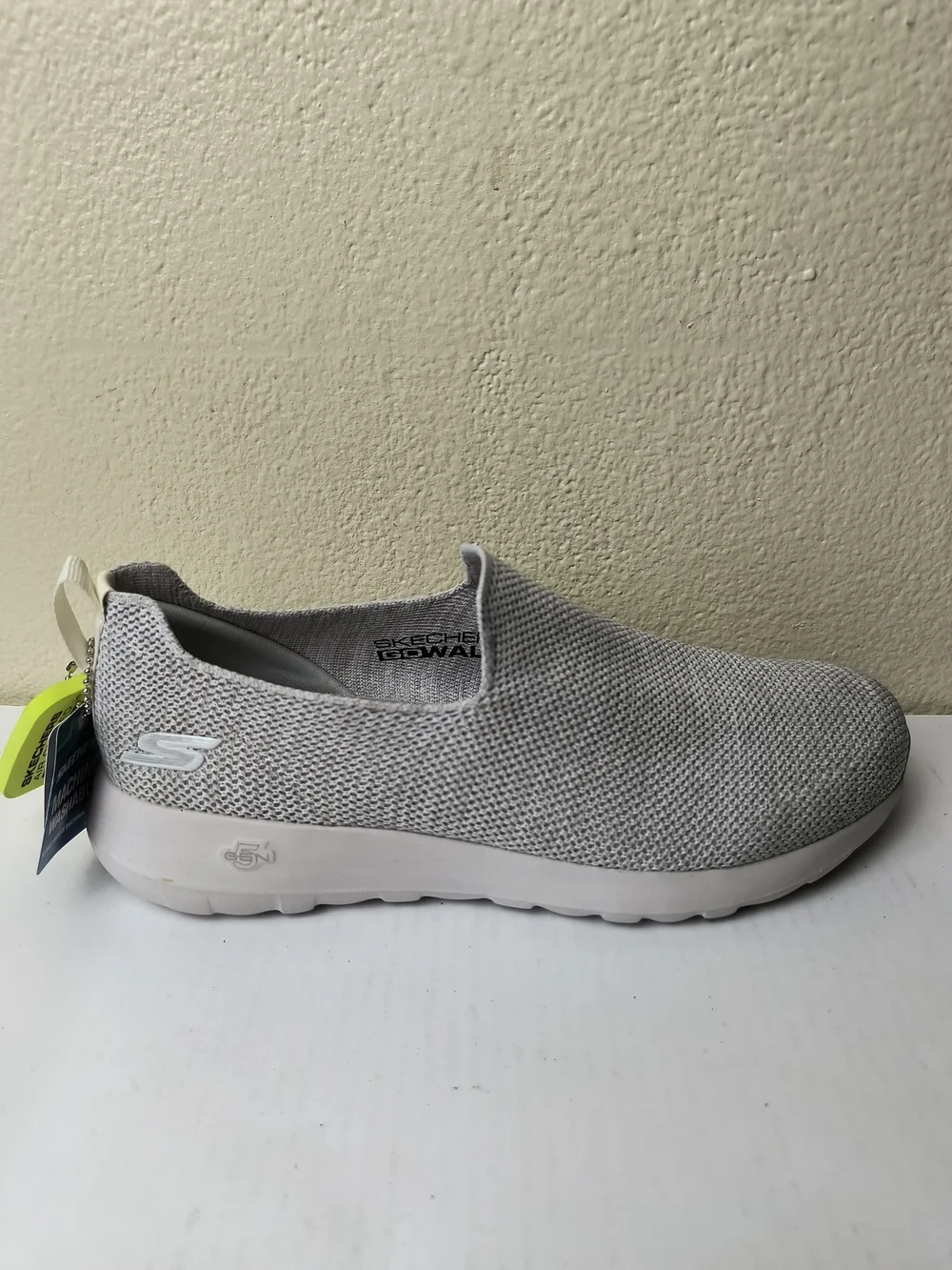 Skechers GOwalk Slip-On Mesh Walking Shoes - Off White - 9